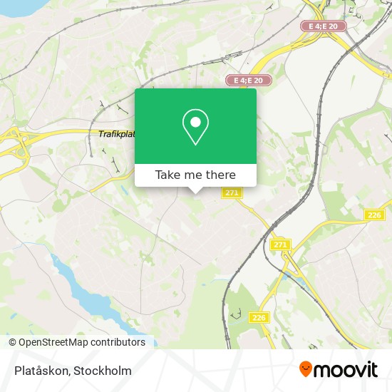 Platåskon map