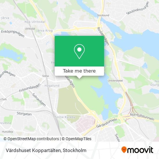 Värdshuset Koppartälten map