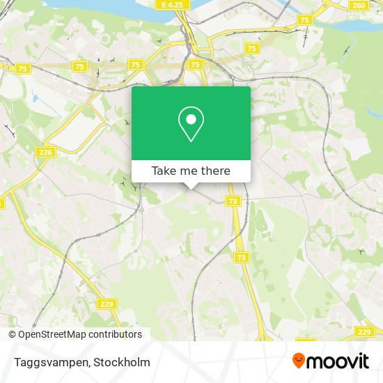 Taggsvampen map