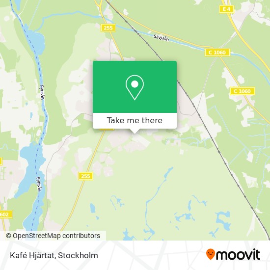 Kafé Hjärtat map