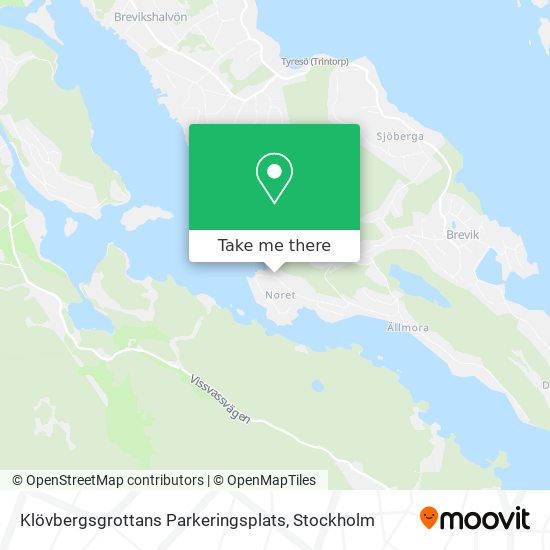 Klövbergsgrottans Parkeringsplats map