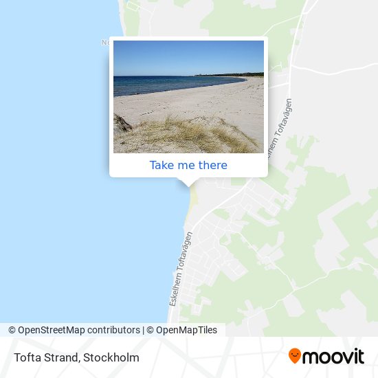 Tofta Strand map