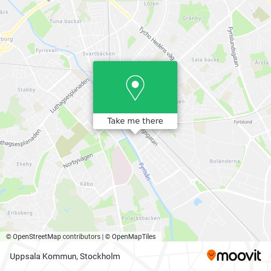 Uppsala Kommun map