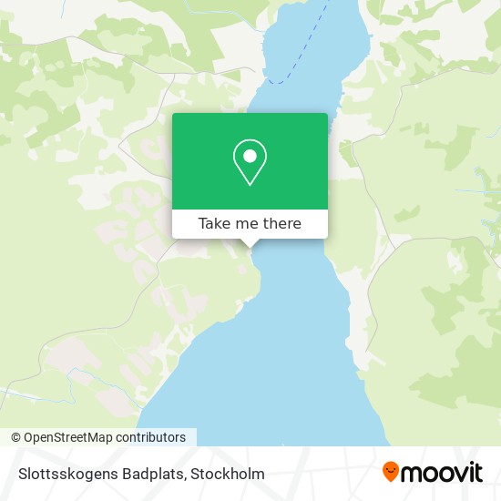 Slottsskogens Badplats map