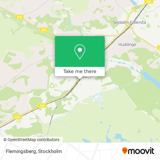 Flemingsberg map