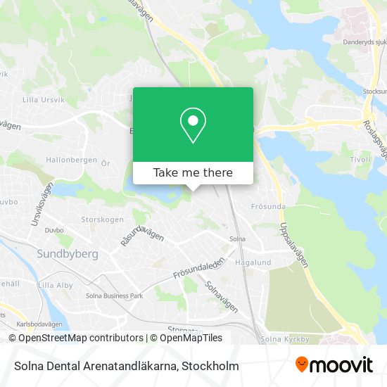 Solna Dental Arenatandläkarna map