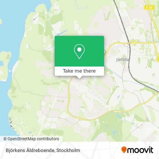 Björkens Äldreboende map