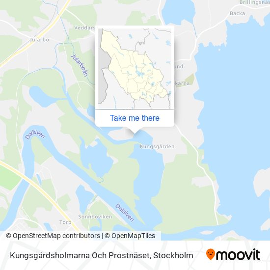 Kungsgårdsholmarna Och Prostnäset map