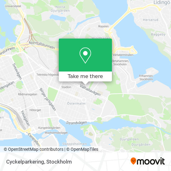 Cyckelparkering map