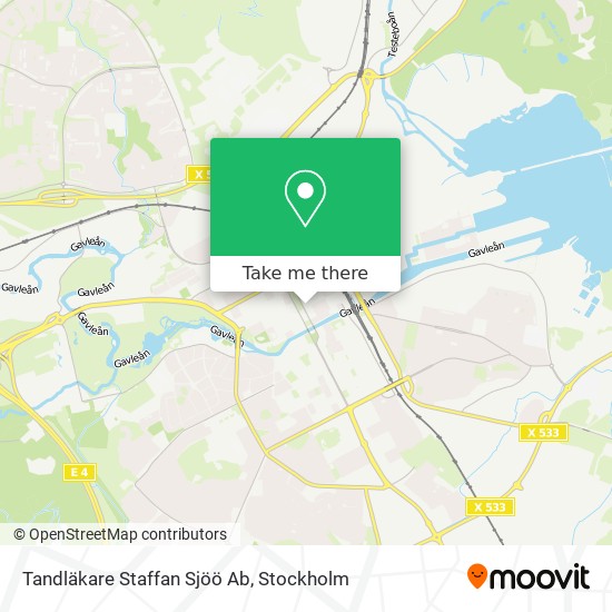 Tandläkare Staffan Sjöö Ab map