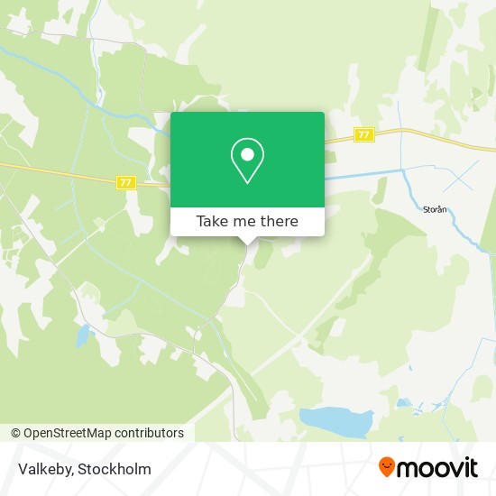 Valkeby map