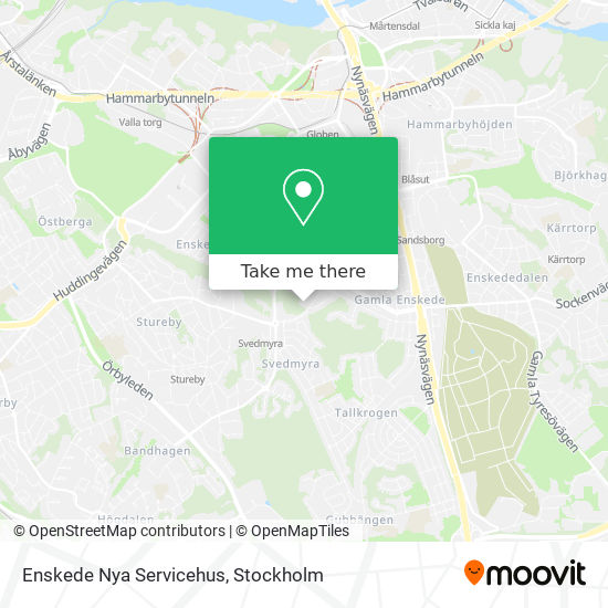 Enskede Nya Servicehus map