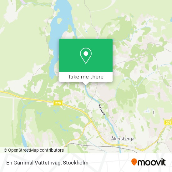 En Gammal Vattetnväg map