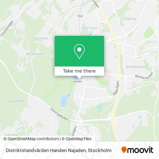 Distriktstandvården Handen Najaden map