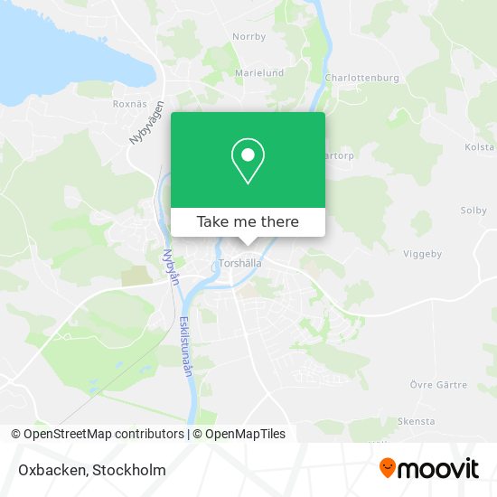 Oxbacken map