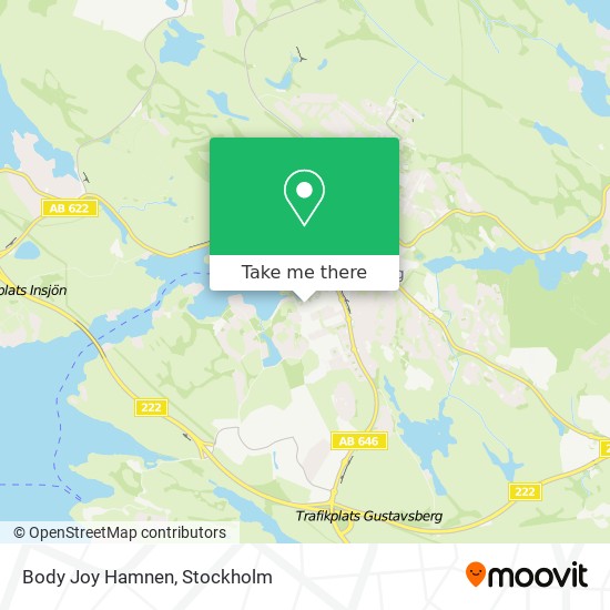 Body Joy Hamnen map