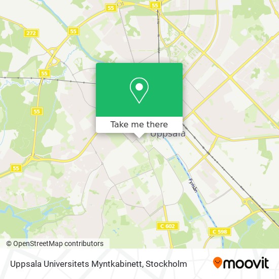 Uppsala Universitets Myntkabinett map