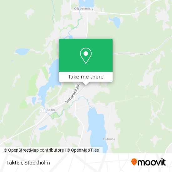 Täkten map