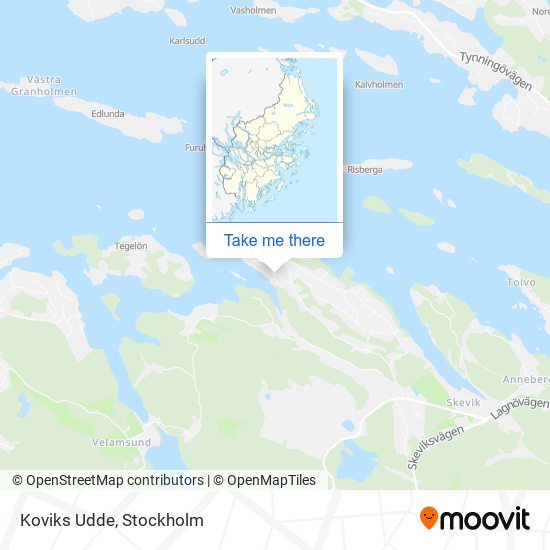Koviks Udde map