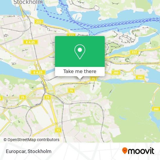 Europcar map