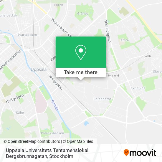 Uppsala Universitets Tentamenslokal Bergsbrunnagatan map