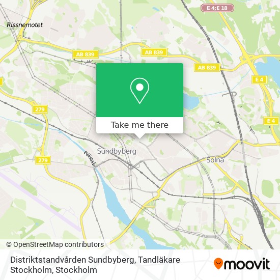 Distriktstandvården Sundbyberg, Tandläkare Stockholm map