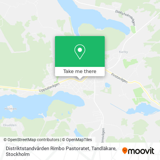 Distriktstandvården Rimbo Pastoratet, Tandläkare map