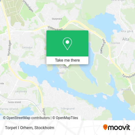 Torpet I Orhem map