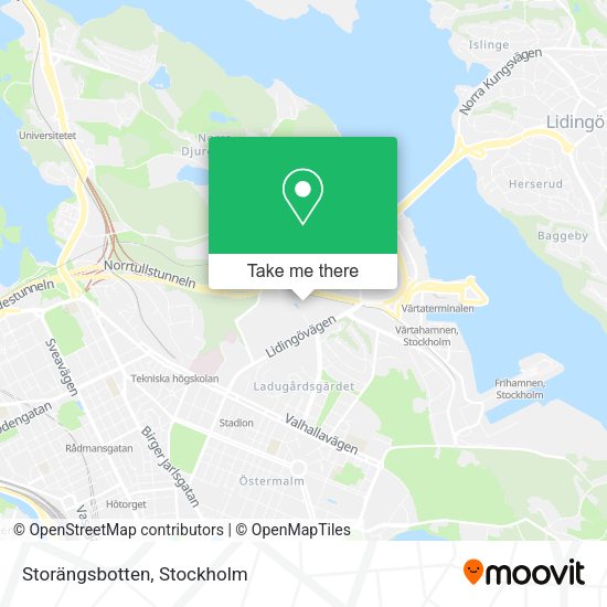 Storängsbotten map