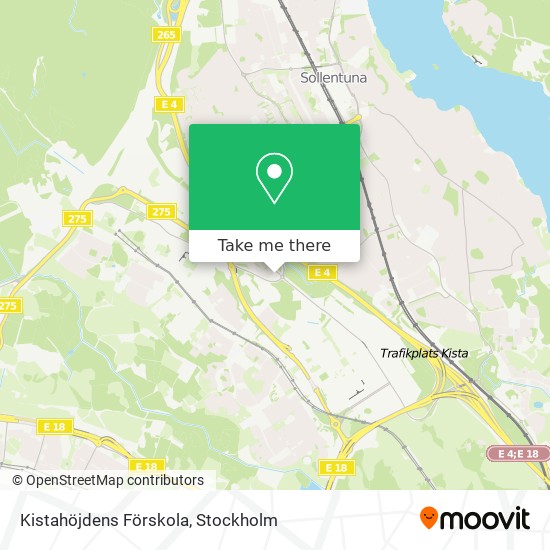 Kistahöjdens Förskola map