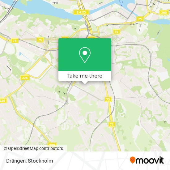 Drängen map