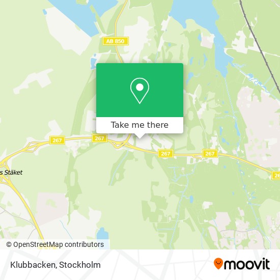 Klubbacken map