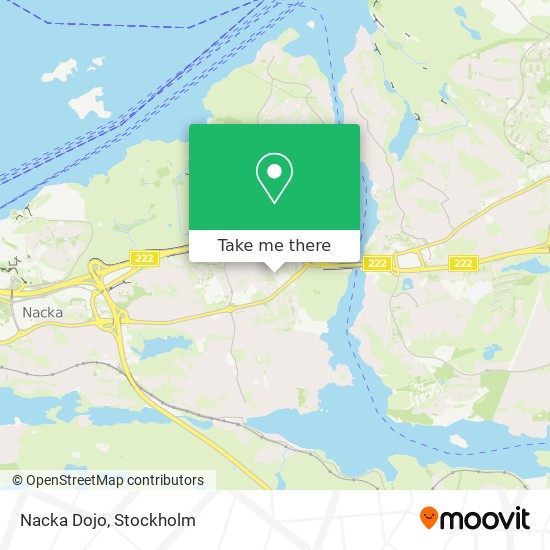 Nacka Dojo map