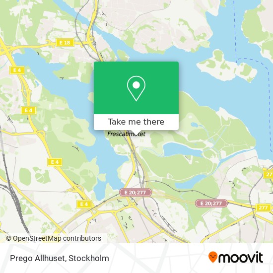 Prego Allhuset map