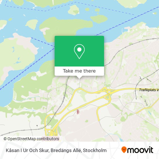 Kåsan I Ur Och Skur, Bredängs Allé map