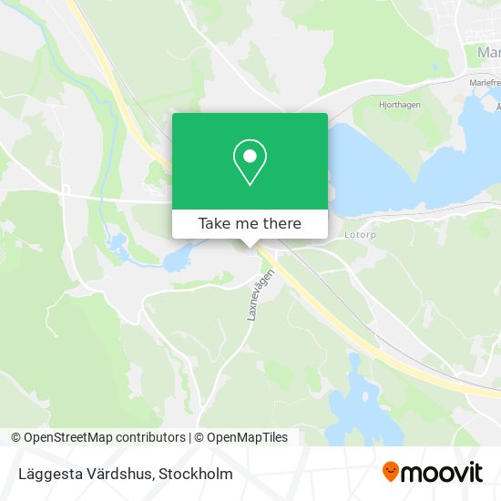 Läggesta Värdshus map