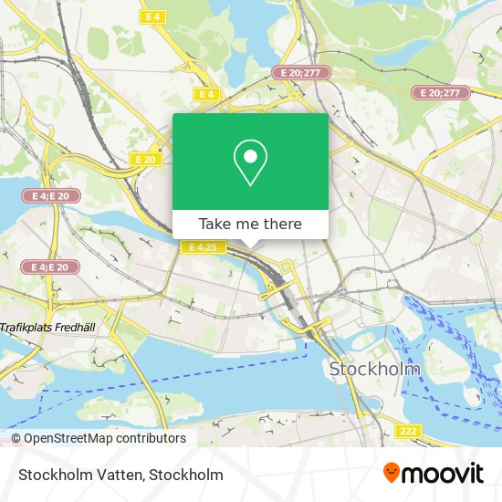 Stockholm Vatten map