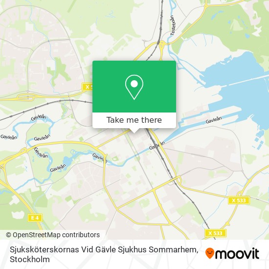 Sjuksköterskornas Vid Gävle Sjukhus Sommarhem map