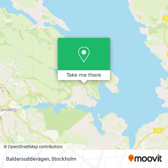 Baldersuddevägen map