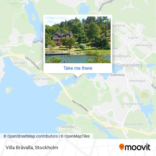 Villa Bråvalla map