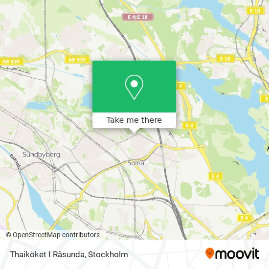 Thaiköket I Råsunda map