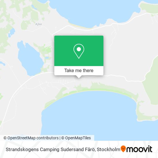 Strandskogens Camping Sudersand Fårö map