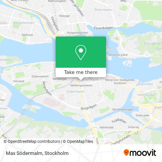 Max Södermalm map