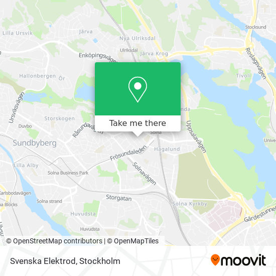 Svenska Elektrod map