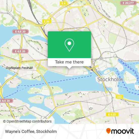 Wayne's Coffee map