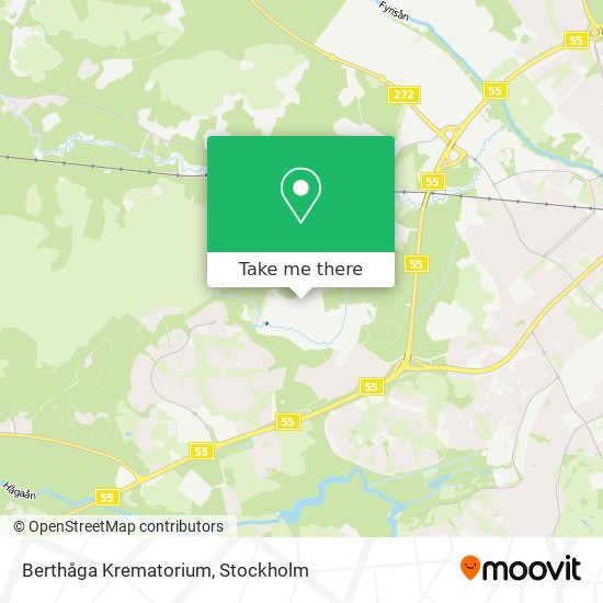 Berthåga Krematorium map