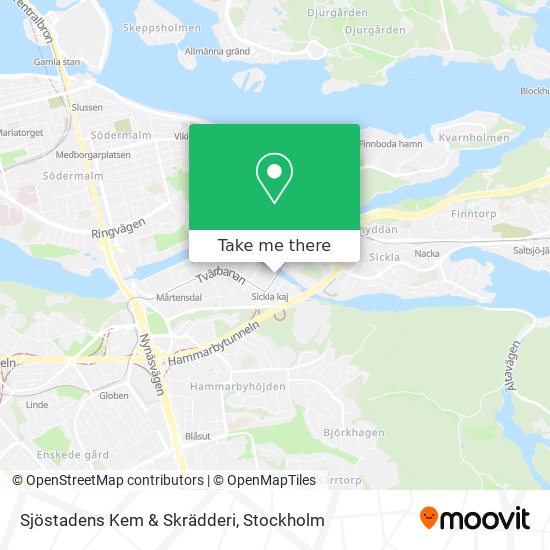 Sjöstadens Kem & Skrädderi map