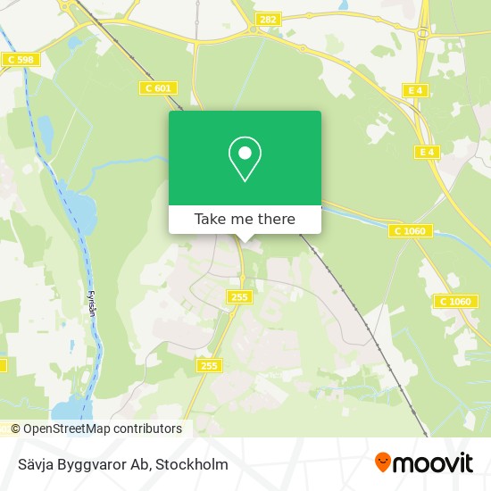 Sävja Byggvaror Ab map