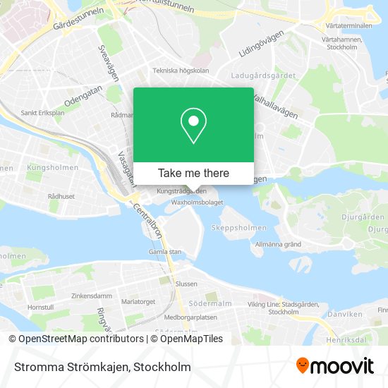 Stromma Strömkajen map