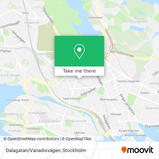 Dalagatan/Vanadisvägen map